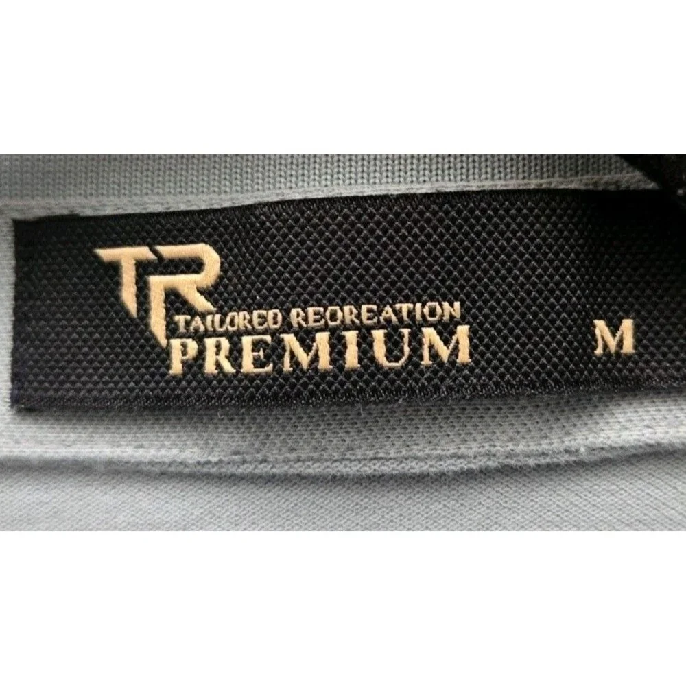 Tailored Recreation Premium Polo Shirt Mens M Medium Mint Green Logo Cotton